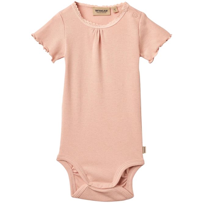 Hovedbilde Wheat Edna rib kortermet body, Rose Cloud