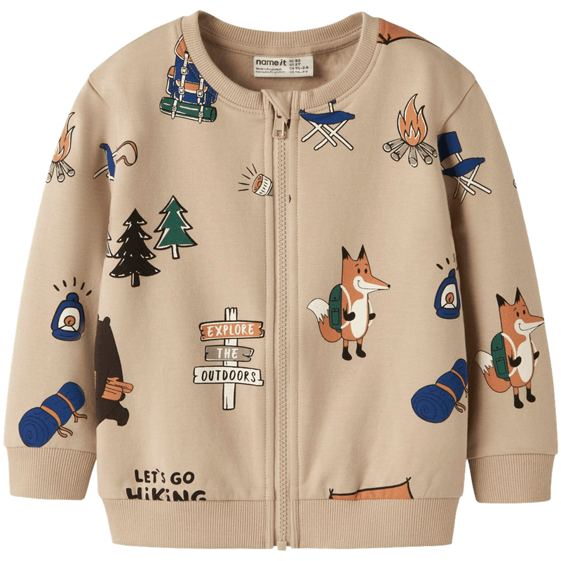 Name It Nmmoswald zip-genser til småbarn, Sesame