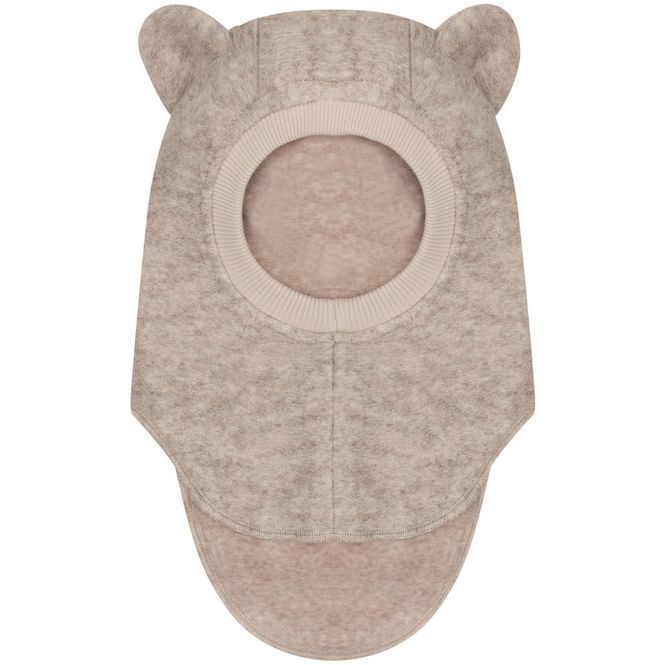 Hovedbilde HUTTEliHUT balaclava i ull m/ører, Sand Melange