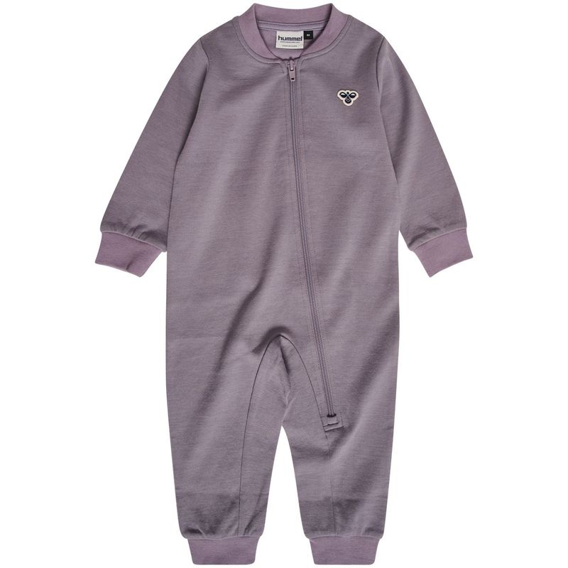 Hummel Hmlmini Bee heldress/pyjamas ull/bomull, Gray Ridge
