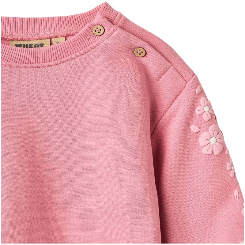 Wheat Eliza sweatshirt til baby, Wild Rose