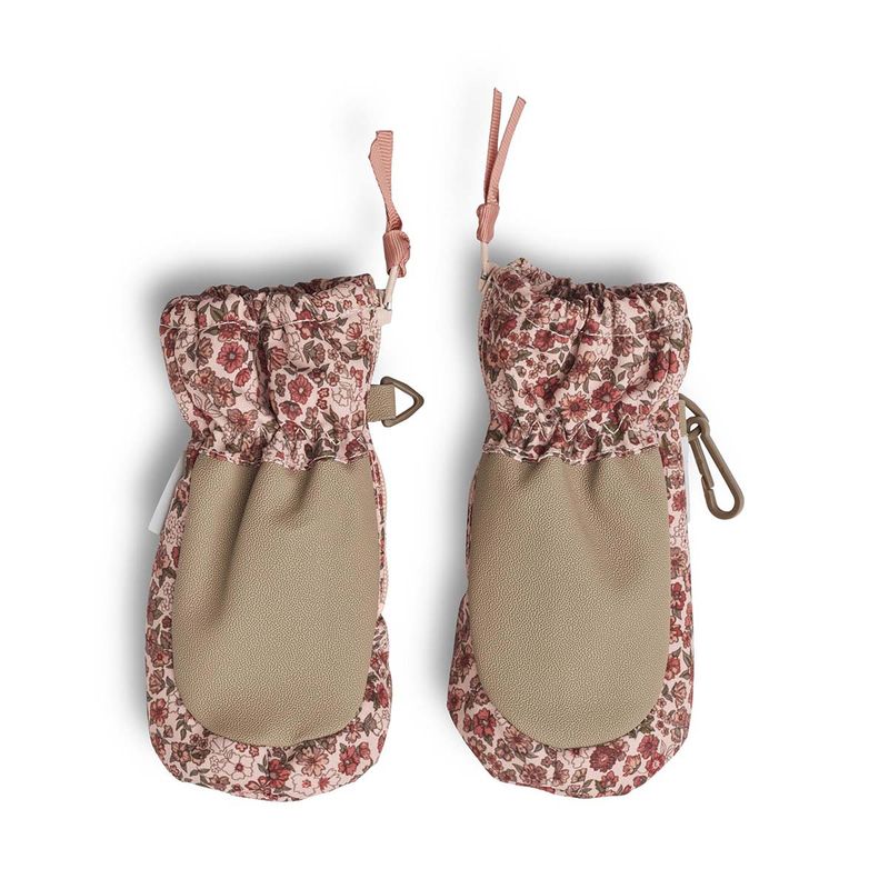 Wheat zip vintervotter til baby, rose dust flowers