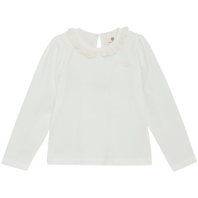 Hovedbilde EnFant genser til barn m/krage, Egret