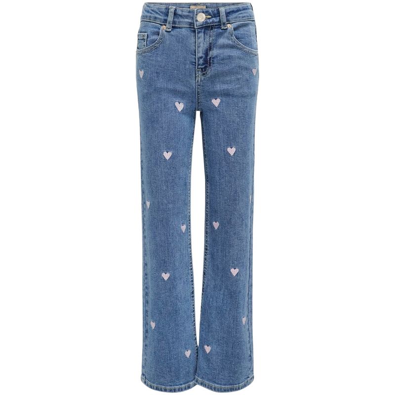 Kids Only Kmgjuicy Wide Leg jeans til barn, Light M. Blue