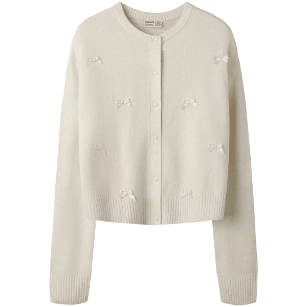 Hovedbilde Name It Nkfkarin cardigan til barn, Antique White