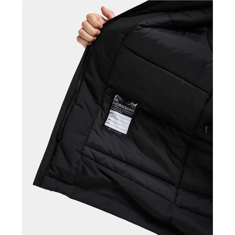 Didriksons Sylvin Kids 2 parkas til barn, Black