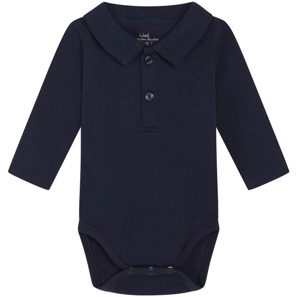 Hovedbilde Hust & Claire Baldur body i ull/bambus, More Navy