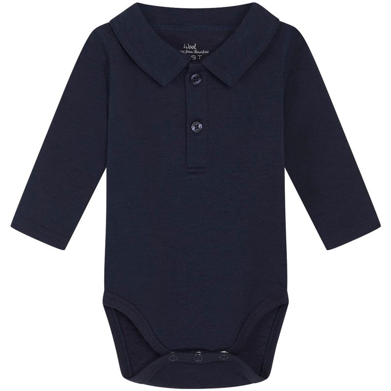 Hust & Claire Baldur body i ull/bambus, More Navy