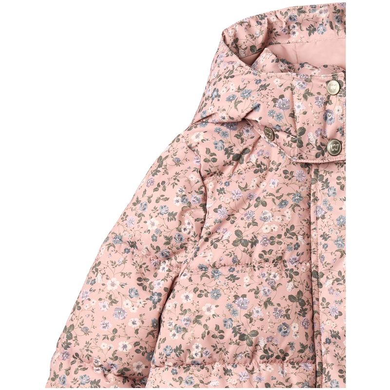 Wheat Yrsa boblejakke til barn, Rose Powder Flowers