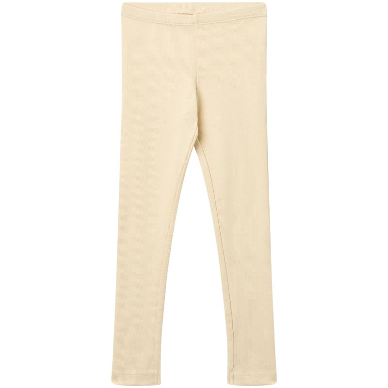 Wheat Maddy Ribb leggings til barn, Barely Apricot