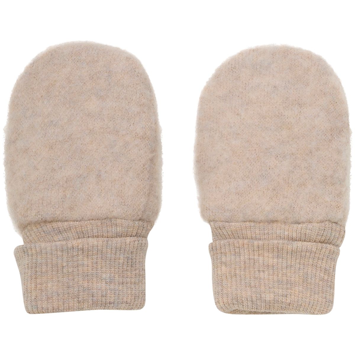 HUTTEliHUT Ullfleece votter 2-lags, Camel Melange