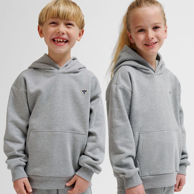 Hovedbilde Hummel Loose Bee hettegenser til barn, Grey ...
