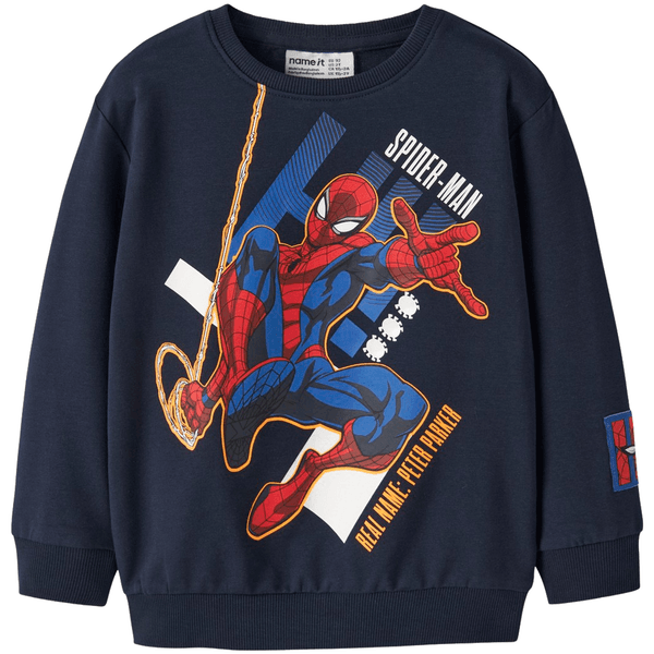 Hovedbilde Name It Nmmalbie Spiderman sweatshirt, Navy ...